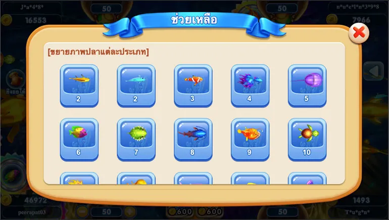 ตัวอย่างของปุ่มตัวช่วย