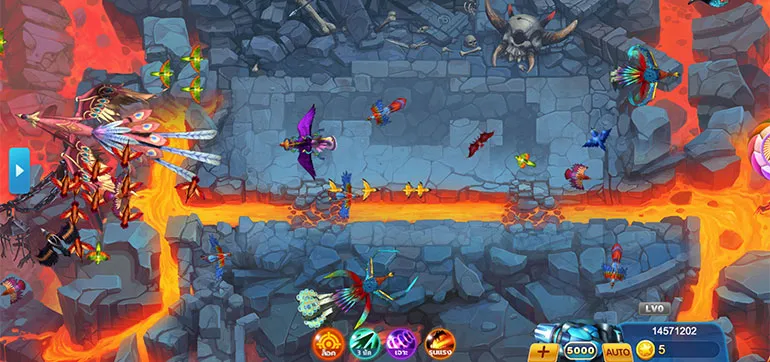 ตัวอย่างการเล่นเกม Bird hunter