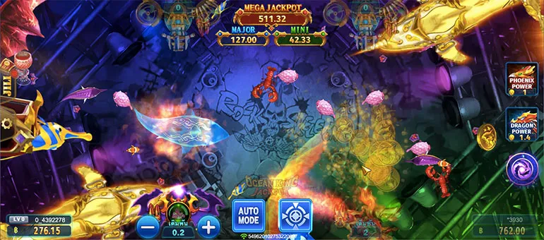 ตัวอย่างเกมยิงปลา Ocean King Jackpot