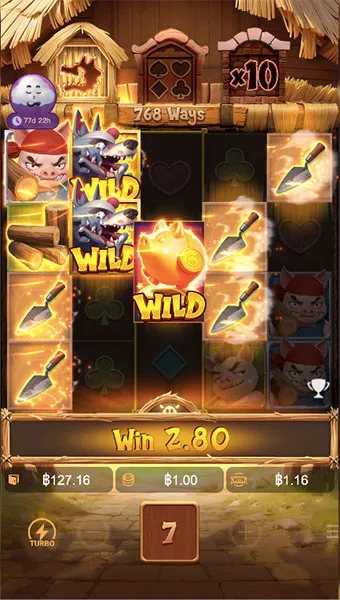 สล็อต Three Crazy Piggies