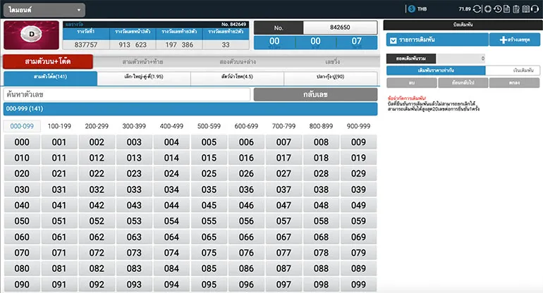 หน้าหลักของการเล่นหวย GPI ในห้อง ไดมอนด์