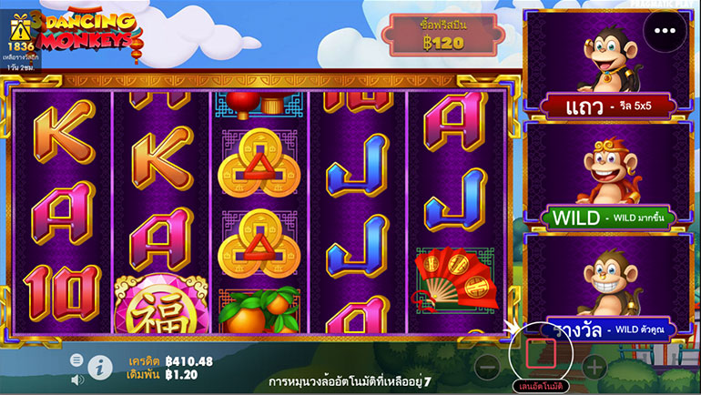 ตัวอย่างการหมุนในรูปแบบอัตโนมัติ