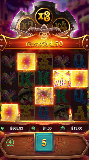 ตัวอย่างการชนะสล็อต Wild Bandito ในรูปแบบอัตโนมัติ