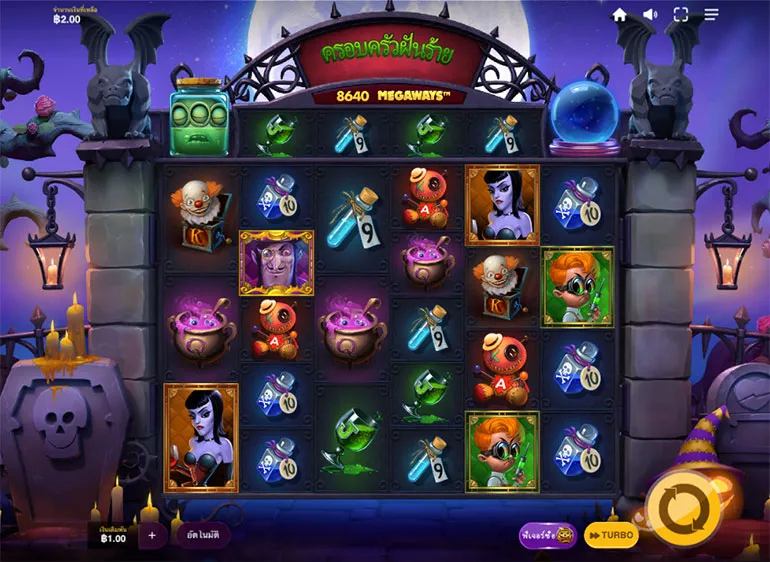 ตัวอย่างสล็อต Nightmare Family Megaways