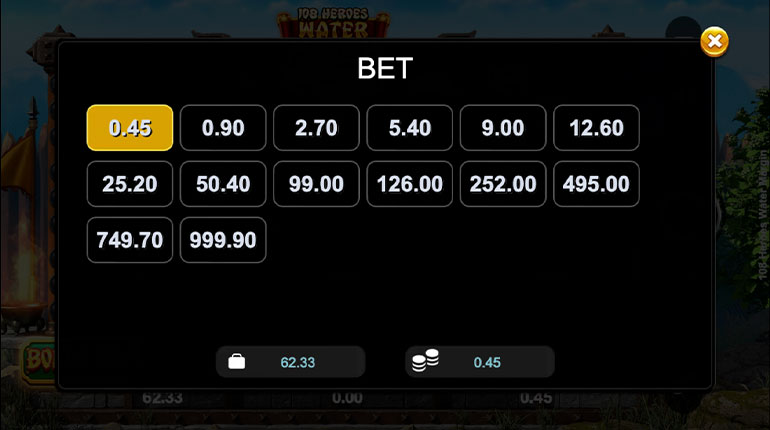 ตัวอย่างรายละเอียนในการกำหนดเรทราคาในการเล่น