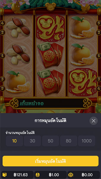 ตัวอย่างการกำหนดรอบสำหรับเล่นสล็อตในรูปแบบอัตโนมัติ