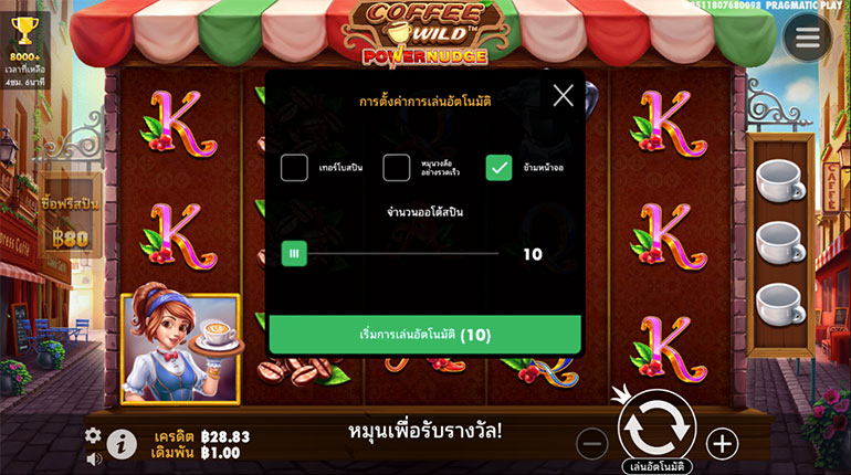 ตัวอย่างรายละเอียดการกำหนดรอบสำหรับเล่นสล็อตในรูปแบบอัตโนมัติ