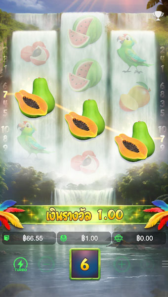 ตัวอย่างการชนะสล็อต Wings of Iguazu ในรูปแบบอัตโนมัติ