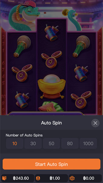 ตัวอย่างการกำหนดรอบสำหรับเล่นสล็อตในรูปแบบอัตโนมัติ