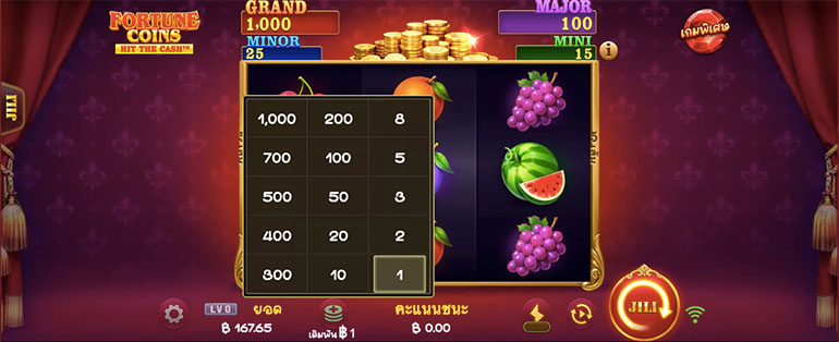 รายละเอียดการกำหนดเรทราคาในการเล่น