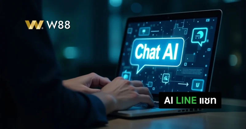 AI LINE แชทบอทของเว็บ W88 ฉลาดตอบ ช่วยเหลือผู้ใช้งาน 24 ชม.